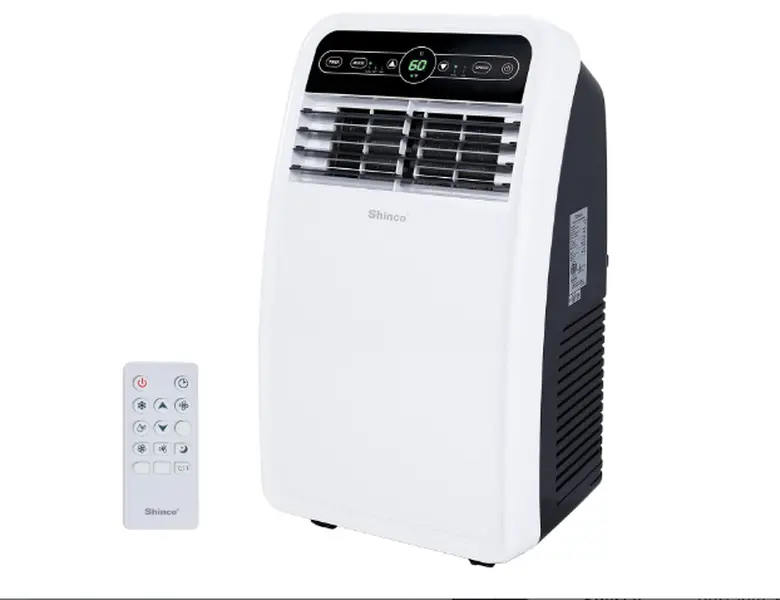 Shinco 8,000 BTU Portable Air Conditioner, AC Unit with Built-in Cool, Dehumidifier & Fan Modes for Room up to 200 sq.ft, Conditioner Remote Control, 24 Hour Timer, Installation Kit