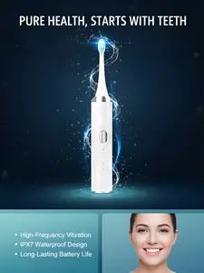 Sonic Electric Toothbrush for Adults, Deep Cleaning Removes Plaque & Stains, Whitens Teeth & Improves Gum Health, 5 Cleaning Modes, Smart 2-Min Timer, Soft Bristles, Waterproof USB Rechargeable for Daily Oral Care