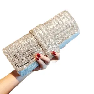 Versatile Clutch with Button Clasp - Black/Silver