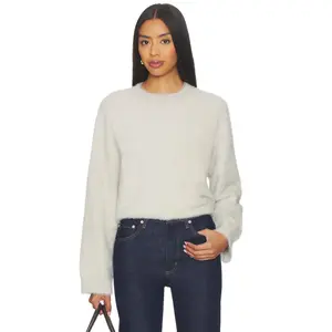 MADISON THE LABEL Angelina Knit Sweater in Grey