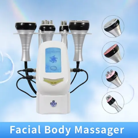 4-in-1 Multi-Head Face Massagers - Facial Roller, Facial & Body Massager, Relaxing Home-Use Beauty Device for Daily Relaxation