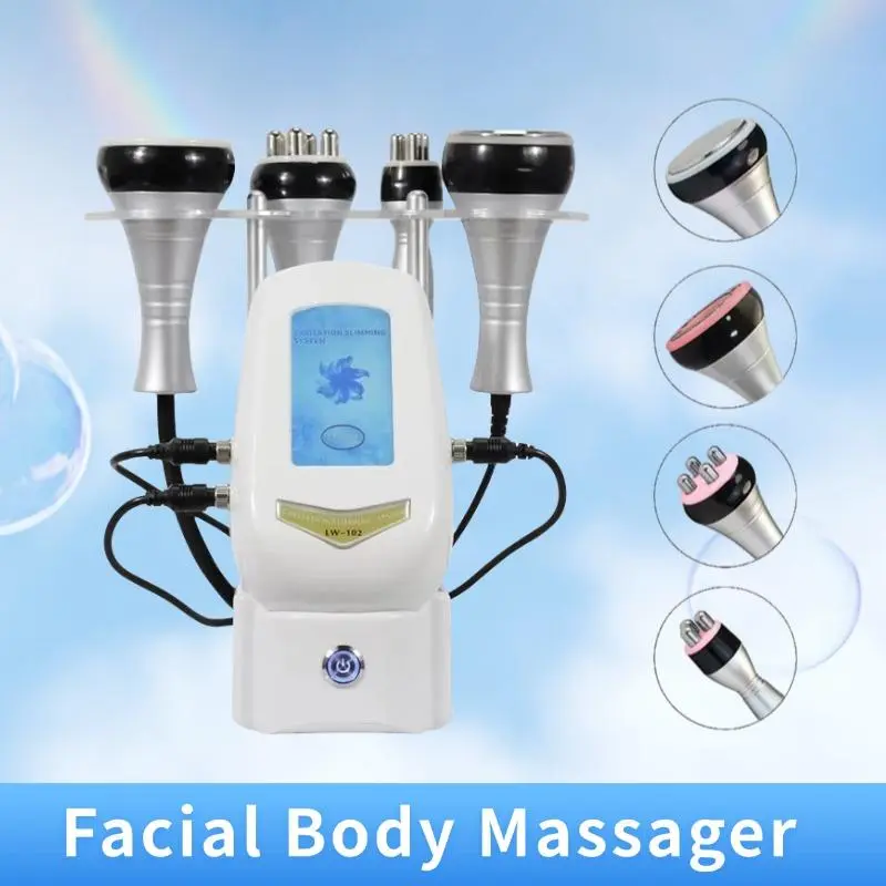 4-in-1 Multi-Head Face Massagers - Facial Roller, Facial & Body Massager, Relaxing Home-Use Beauty Device for Daily Relaxation