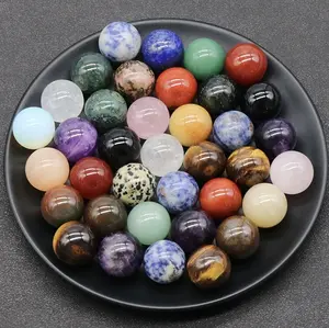 20mm Non-Porous-Sphere Natural Healing Crystal Gorgeous Stone Gemstone Jewelry Energy Love Girlfriend Boyfriend Souvenir Valentine Father Mother Anniversary New Year Christmas Halloween Birthday Gift