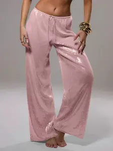 Sequin Wide Leg Pants