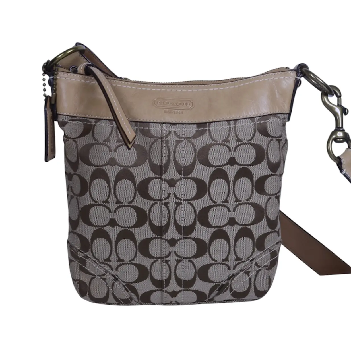 Pre-owned coach Canvas Crossbody Bags SIGNATURE FILE CROSSBODY BAG – 61G68Z13812