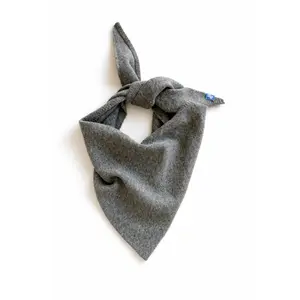 Tina Merino Cashmere Triangle Scarf in Flannel