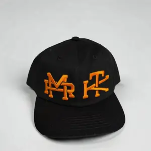 Black and orange MRKT snapback