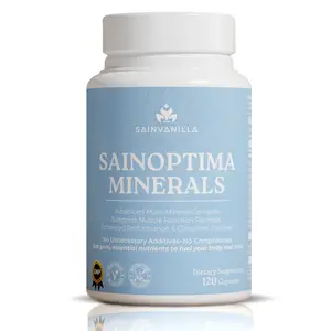 SainOptima Minerals Complete Multi-Mineral Complex with Vitamin D3 - 120 Vegetarian Capsules for Muscle Recovery & Immune Balance - Healthcare, Dietary, Magnesium, Supplement, Fitness