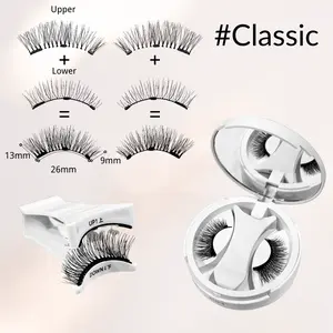 Alashia Classic Style Magnetic Eyelashes Kit No Glue Reusable Waterproof Easy 3s Wear Soft Flexible Lightweight Comfortable
