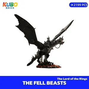 [KUBO-bricks](SHIP FREE)Fell Beast Nazgul ONYX BEAST FURY Movie With Gift Box 80.2*84.8*62.9cm 2199PCS