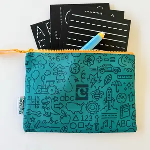 Trace and Erase Chalkboard Early Learning Set Chalk Full of Design