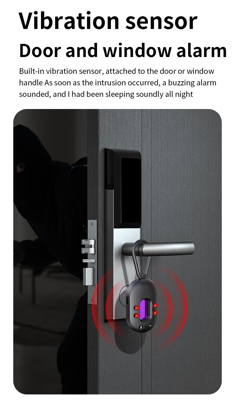 Hidden Camera Detectors, GPS Tracker, Vibration sensor Door and window alarm, Spy Camera Detector,Anti-intrusion, 30H Working Time for Travel, Car, Bathroom, Office, Hotel, Airbnb, Rental Hidden Camera Detectors, GPS Tracker, Vibration sensor Door and window alarm, Spy Camera Detector,Anti-intrusion, 30H Working Time for Travel, Car, Bathroom, Office, Hotel, Airbnb, Rental
