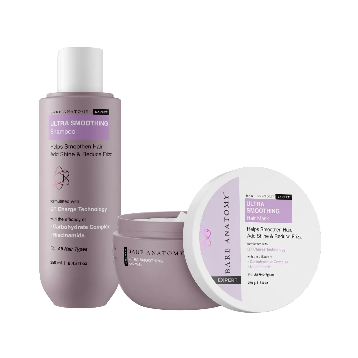 Bare Anatomy Ultra Smoothing Hair Duo – Shampoo & Mask Bare Anatomy Ultra Smoothing Hair Duo – Shampoo & Mask