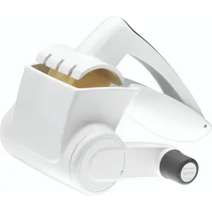 Classic Rotary Cheese Grater - NSF Restaurant Certified Handheld Grater - Can be  for Hard Cheese,  & More - With Comfortable Handle & Easy-to-Clean Drum - White