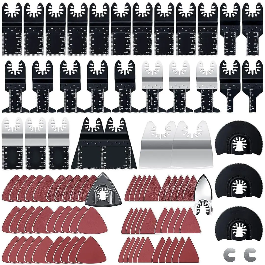 98pcs multi-specification hybrid dresser accessories universal treasure multi-purpose trimming machine cutter head multi-function saw blade electric tool oscillator tool accessory oscillating  multitool