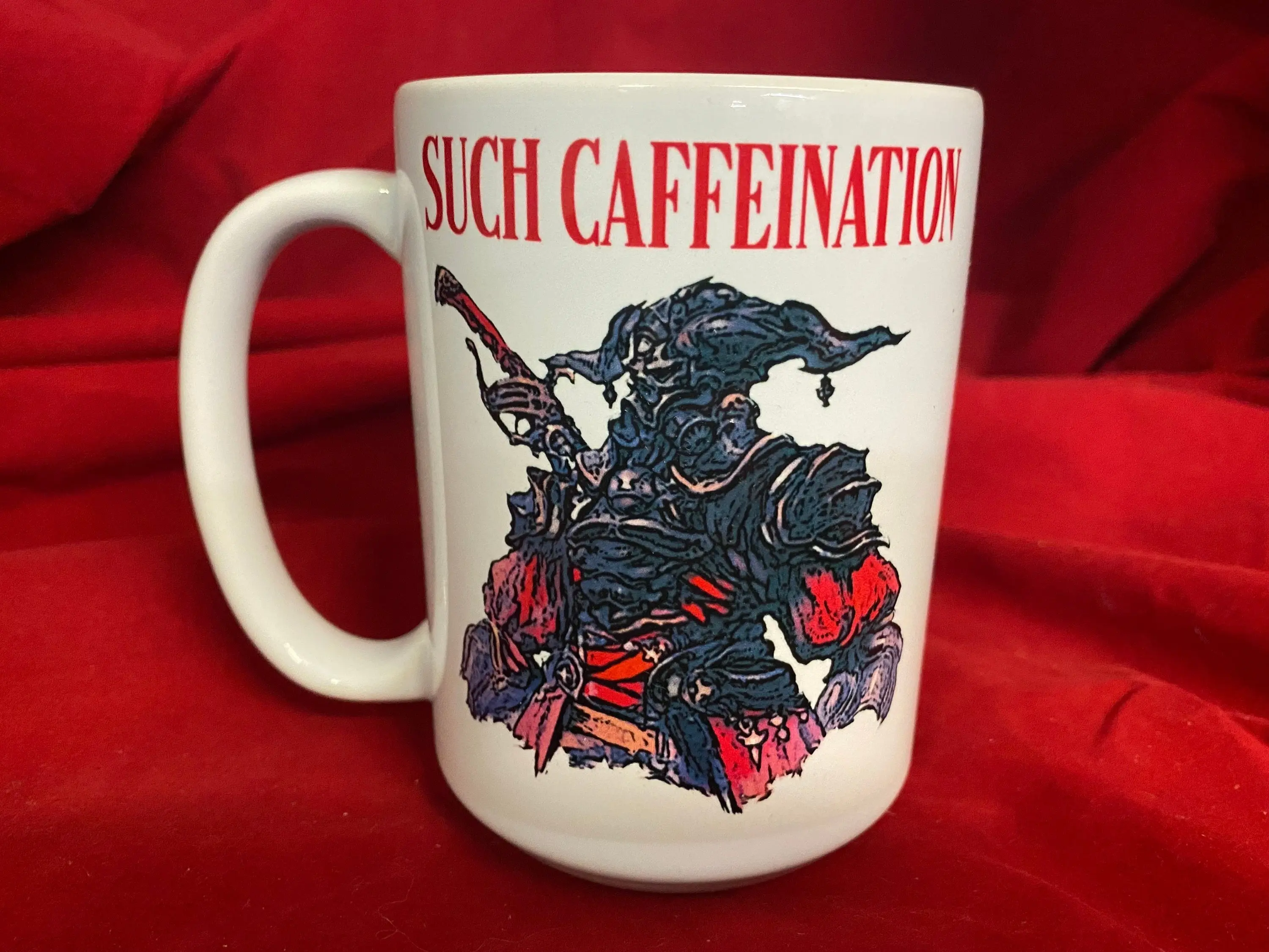 FFXIV Coffee Mug Gaius _such Caffeination_, FF14 Mug Gaius Meme Coffee Cup, Such Devastation Gaius Quote Funny Mug, Game Memes, FF14 Gift, 11-15oz