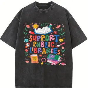 Support Public Libraries Shirt, Book Nerd Apparel, Book Lover Tee, Read Banned Books Shirt, Support Your Local Library Tee, Bookworm Outfit Crewneck
