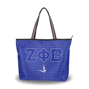 BBGreek Zeta Phi Beta - Tote Bag - Honeycomb - Official Vendor