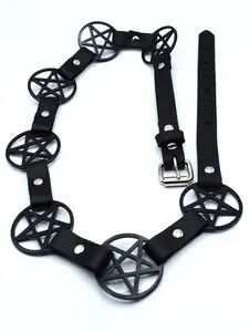 Pentagram Link Belt- Black