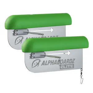 Alphaboardz ELITE - HV Green In-Line Planer Board with Universal Design & Superior Tracking for Enhanced Fishing Experience