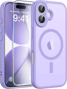 MagSafe Case for iPhone 17  Translucent Matte Shockproof Protective Cover with Full Camera Protection & Screen Protector Military Grade Drop Protection Slim Durable Anti Scratch Case
