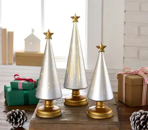 Set of 3 Illuminated Starry Night Trees by Valerie