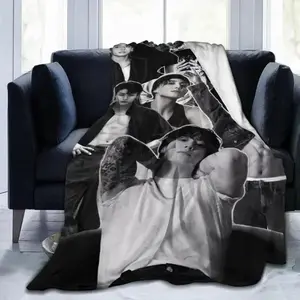 Soft Funny Throw Blanket Cute Blanket Jungkooks Throw Flannel Blankets For Bed Sofa Couch Living Room Warm Fleece Air Conditioner Quilt Gifts