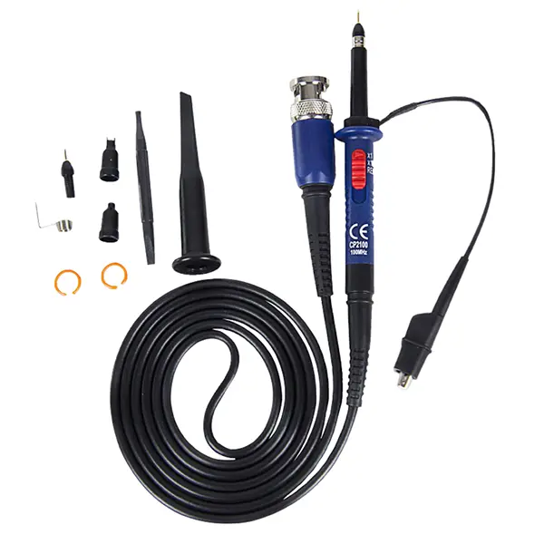 PINTECH Oscilloscope Probe 100MHz 600V Universal Passive High Voltage Probes 1X/10X Attenuation Ratio, CP2100