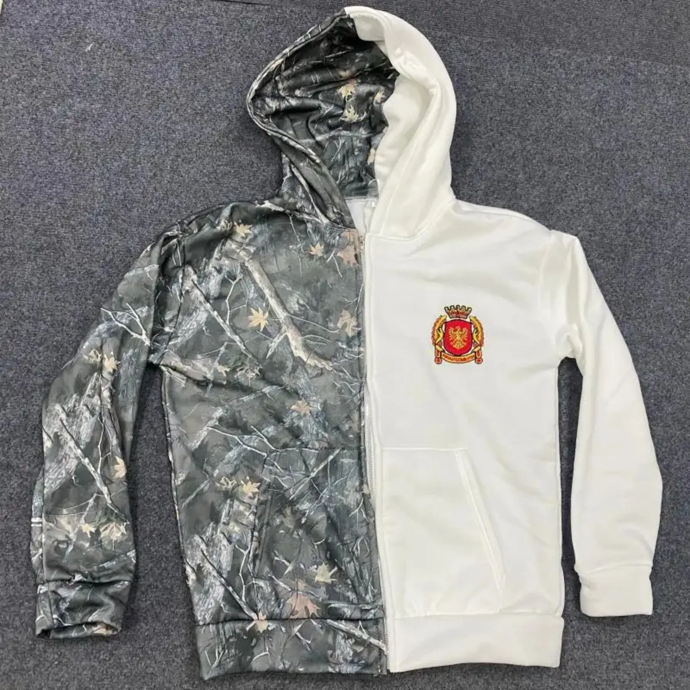 2025 Y2K Street Fashion Zip-Up Hoodie with USA Leaf Print - Loose Fit Pullover for Casual Streetwear & Hip-Hop Style - Perfect Gift for Men & Couples, Fall & Winter Clothes