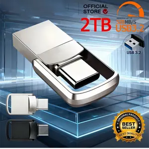 USB Adapter Flash Drive  2TB 3.2 Type C PenDrive Memory Stick 2TB Pen Drive Flash Disk for PC Smartphone Storage U Disk large capacity external hard drive