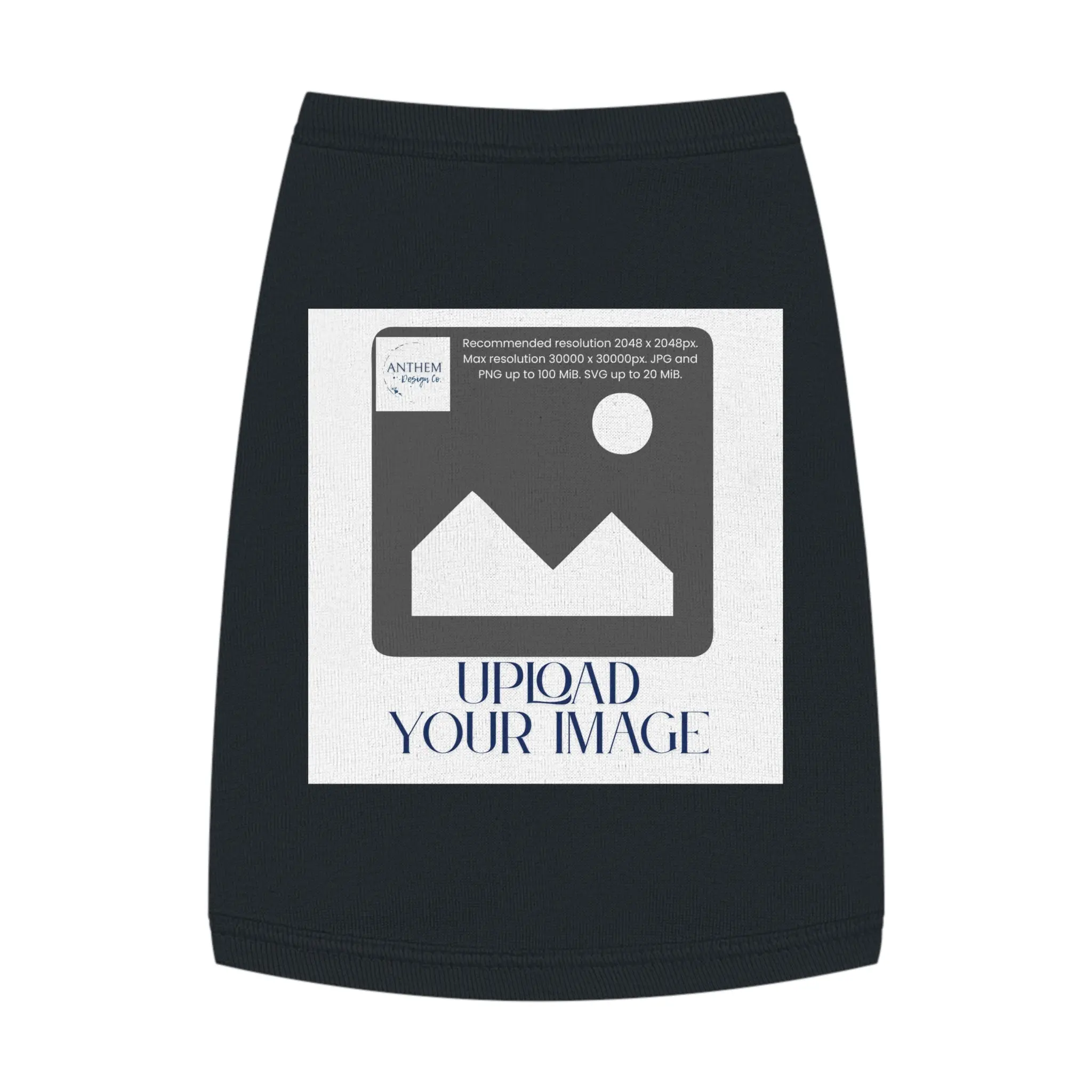 Customizable Pet Tank Top – Upload Your Image Personalized Dog/Cat Shirt