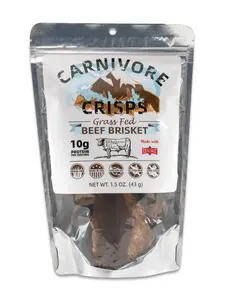 Carnivore Crisps Beef for Cooking and Seasoning, Rich in Protein, Paleo & Keto Friendly 1.5 oz