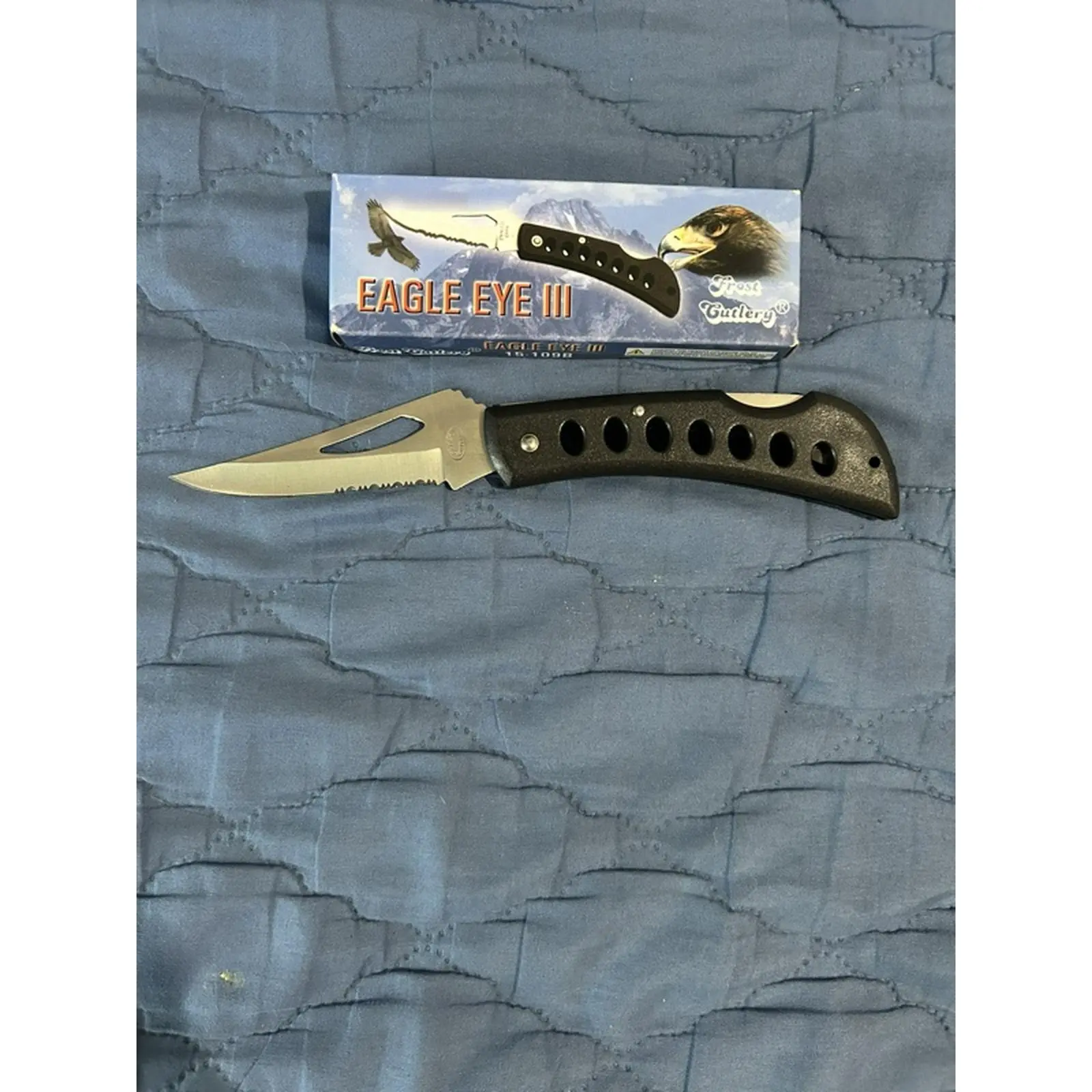 Eagle Eye III Frost Cutlery Knifes - Durable Design with Unique Handle and Sharp Blade for Everyday Use