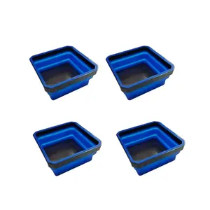 Foldable Magnetic Parts Tray, Durable Portable Magnetic Tool Organizer, Tool Storage Tray for Garage & Home Use, Magnetic Wrench Organizer