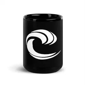 Ocean Black Glossy Mug
