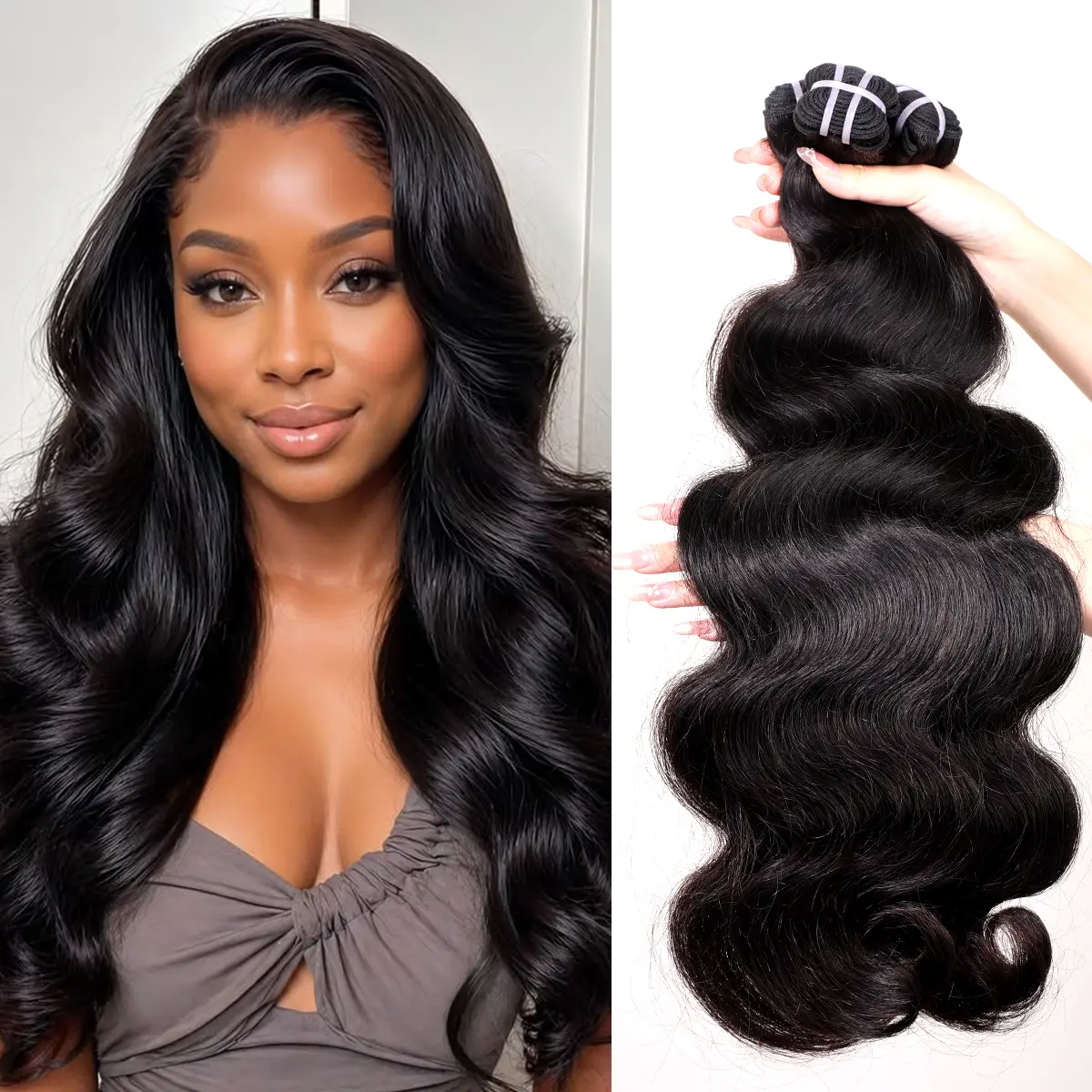 PerisModa Hair Body Wave Human Hair Raw Hair Bundles 16A Body Wavy 12-30 Inch 3 Bundles/Lot Wavy Weave Extensions No Chemical #SummerVibes #SummerWins#DealsForYouDays#tiktokshopdealsforyoudays
