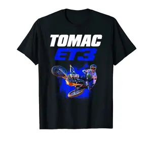 Eli Tomac ET3 Motocross Dirt bike Champion Graphic T-Shirt Sweatshirt Hoodie Supercross Motocross Star Champion 2022 Gift For Fan Tee