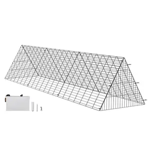 VEVOR Chicken Tunnels, 118.1x 28x 24.2 inch (LxWxH) Chicken Tunnels for Yard, Portable Chicken Tunnels for Outside Easy Installation, Chicken Coop Run, Suitable for Chickens, Ducks, Rabbits