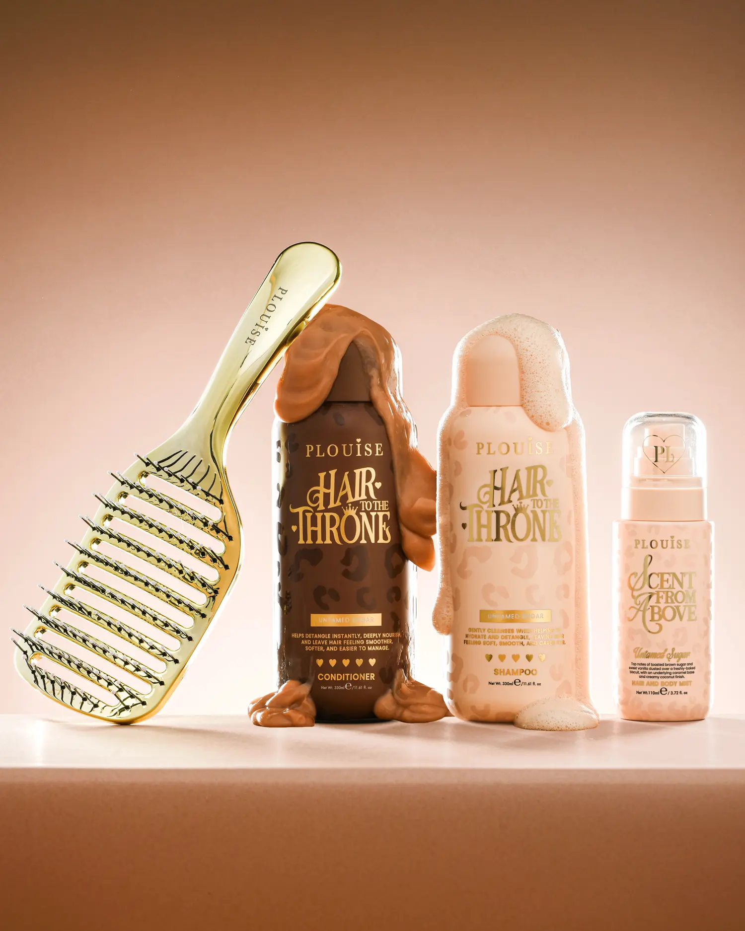 P.Louise Cheetah Claim To Tame Hair Care Set
