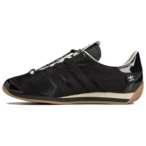 SONG FOR THE MUTE x adidas Originals Country OG Low-Top Casual Sneakers for Men and Women, Comfortable, Slip-Resistant, Durable, Black Trending Shoes, House White Official Shoes to Get / Maison Mihara