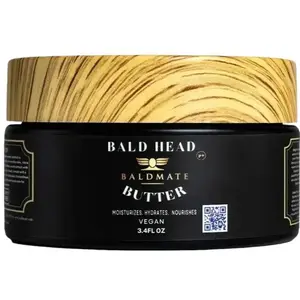 Bald Head Butter | Baldmate | Bald Head Butter Coconut Hair Care Organic Aloe Vera Blend Carrot Cleansing Daily