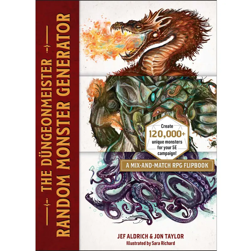 Dungeonmeister Random Monster Generator Flipbook - Illustrated, Creative Adventure Guide for DM Tabletop RPG Crafting (Lifestyle & Hobbies Book)