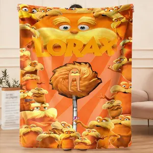 THE LORAX inspire the simple flannel blanket to fit the travel rest and spread it out freely, pulling the comfort into every scene, giving partners at the carnival, and igniting the vitality of the journey with a pleasant experience