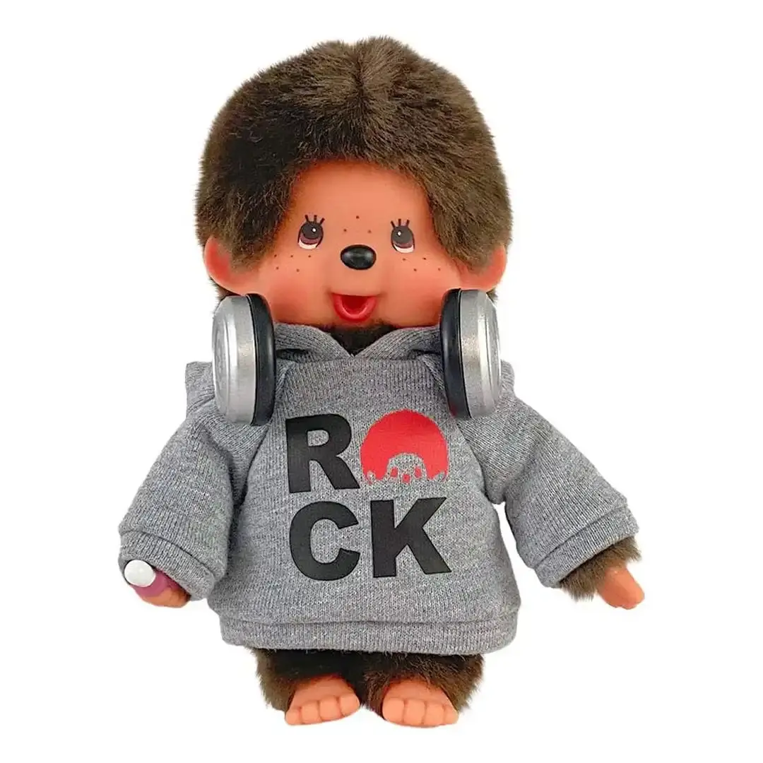 Monchhichi Pop Rockstar in Hoodie Plush Toy