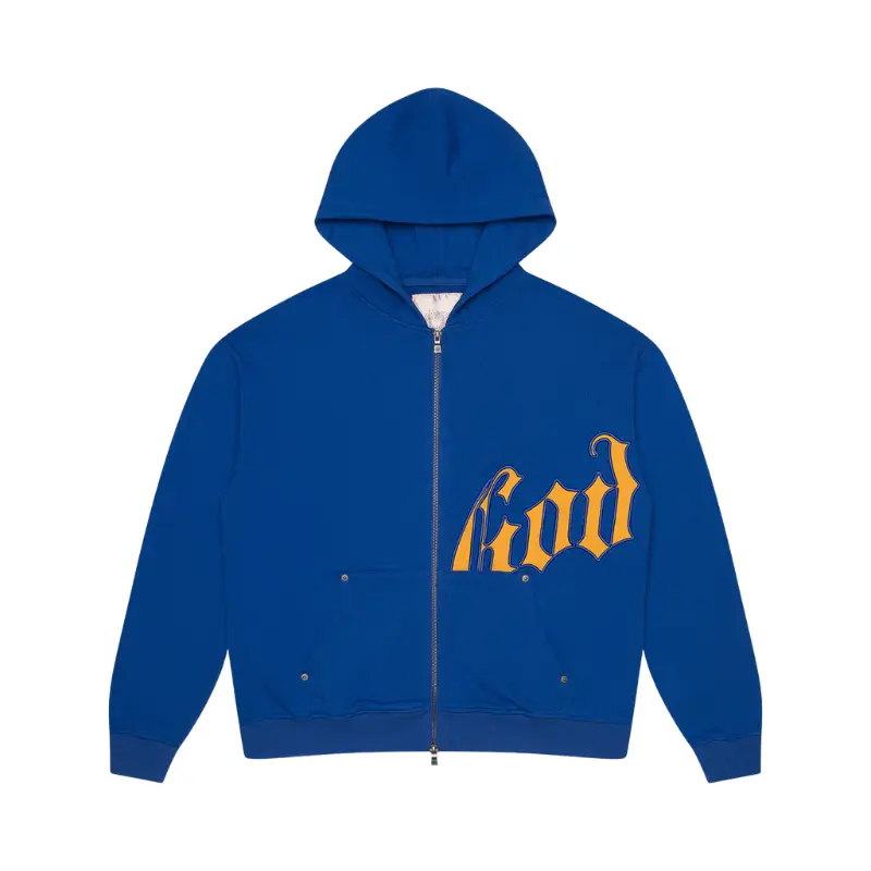 Godspeed OG Logo Blue & Yellow Hoodie