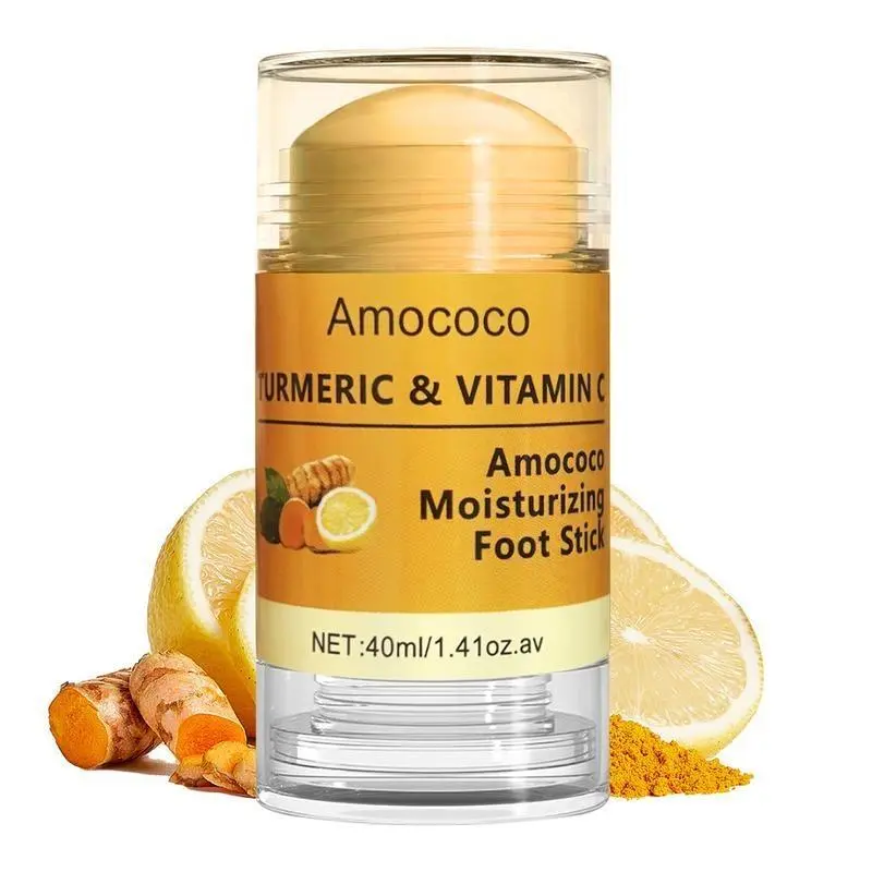 Turmeric and Vitamin C Hand and Foot Cream Stick 40ml, Deep Moisturizer for Dry Skin, Nourishes and Rejuvenates Hands and Feet