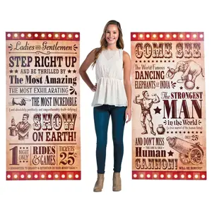 60" Vintage Circus Sign Cardboard Cutout Stand-Ups - 2 Pc.