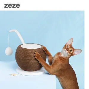 ZEZE Cat Scratching Ball - Chic and Gentle Design for Cat Use, Ideal for Scratching and Comfort