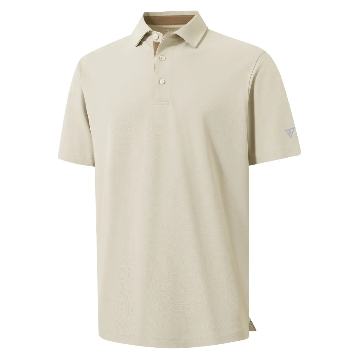 MAELREG Men's Plain Golf Polo Shirt, Lightweight Performance Shortsleeve Athletic Top, Stretch Comfortable Casual Menswear