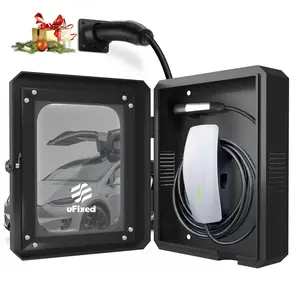 Outdoor EV Charger Enclosure for Tesla Wall Charger, Tesla Charger Box for GEN3 and Chargepoint – Weatherproof Protective Box for EV Charging Station
